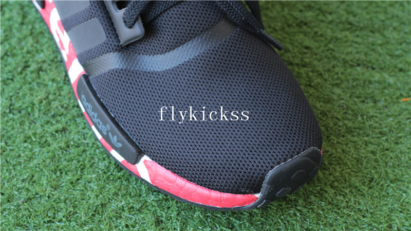 Supreme x Adidas NMD R1 Black Real Boost